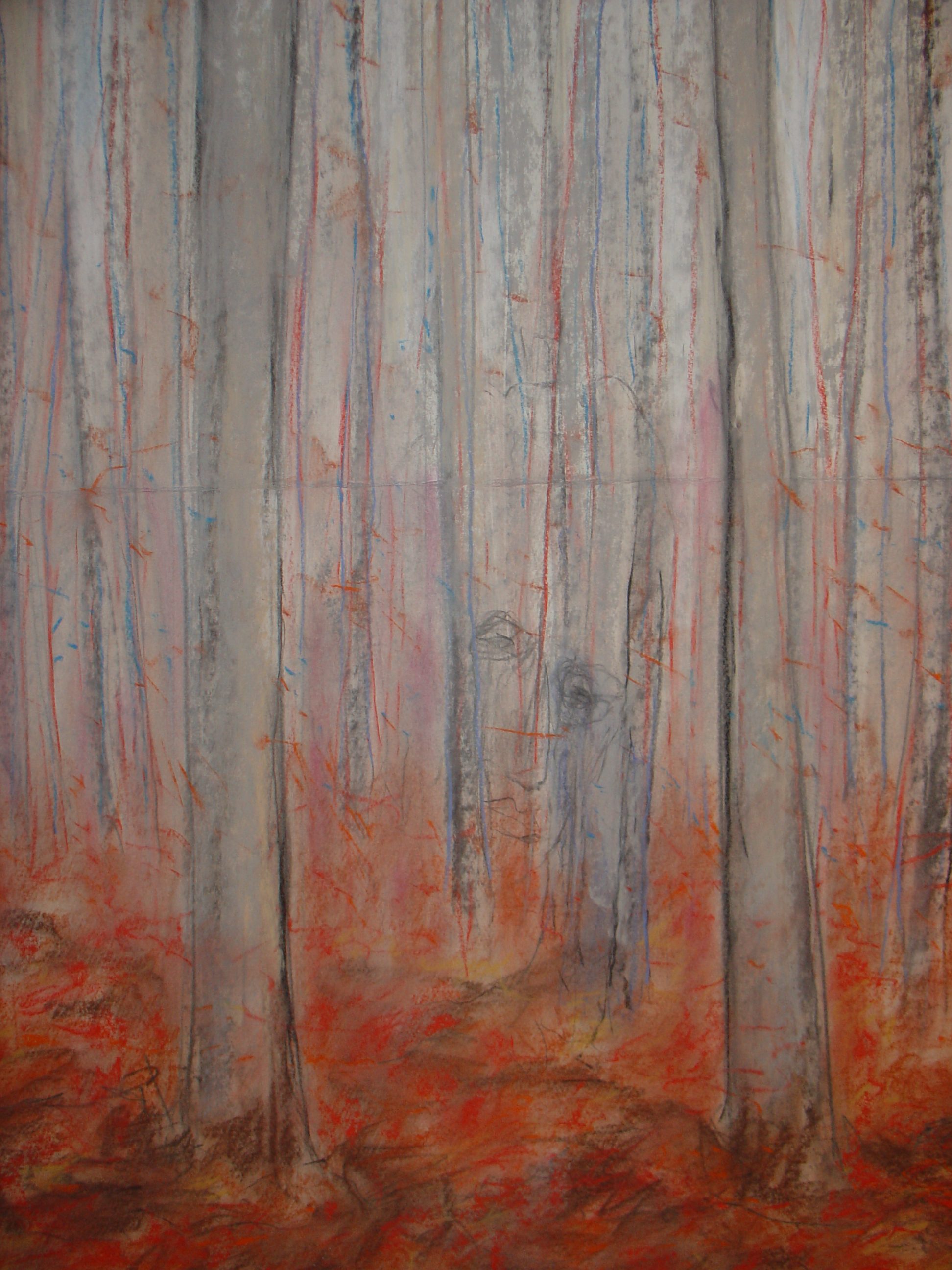 2016 houtskool krijt 50 x 65